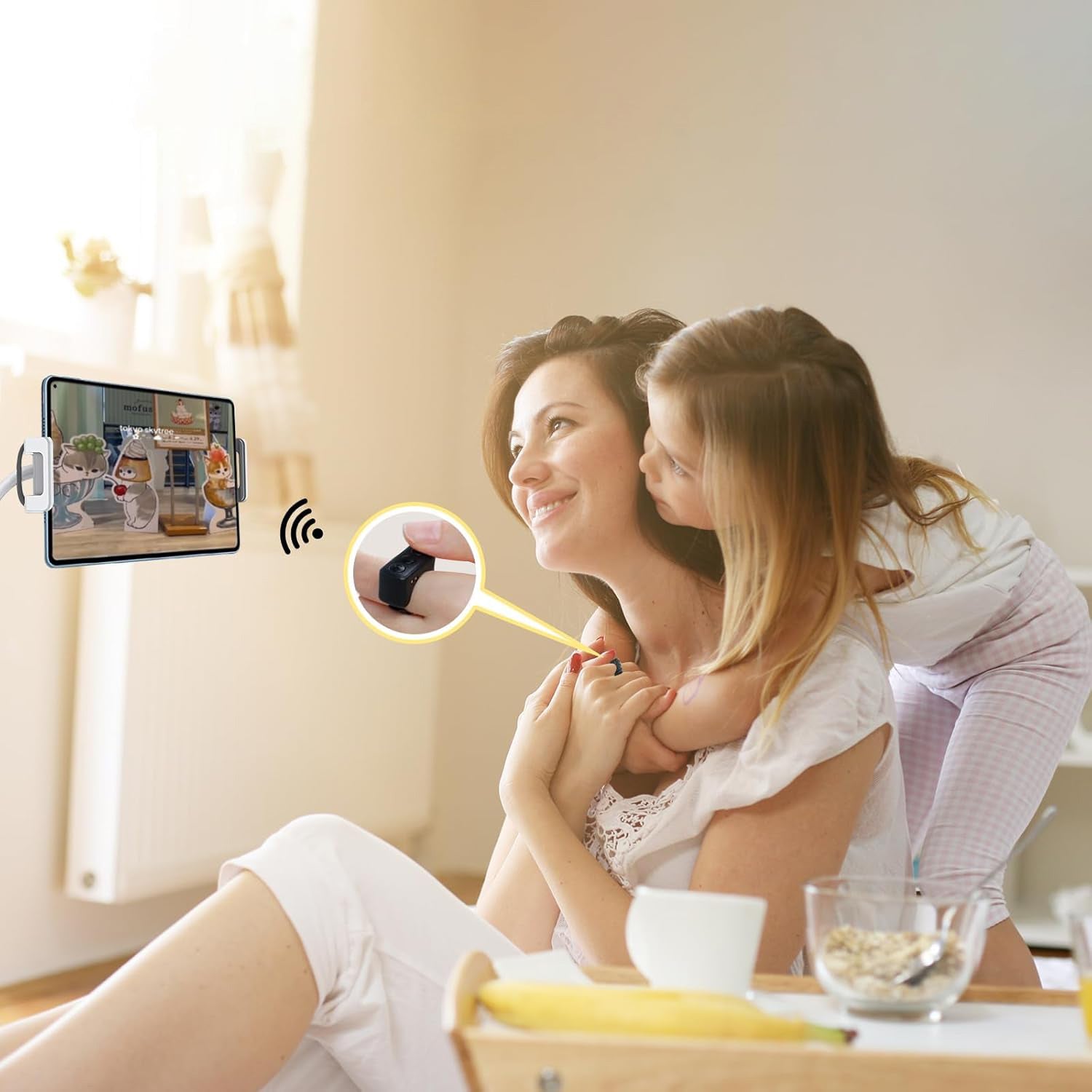 خاتم ذكي للتحكم بالهاتف عن بعد